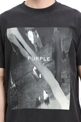 Purple brand Textured Jersey Tee Black