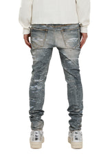 Purple Brand Skinny Printed Sequin Jeans Light indigo