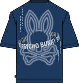 Psycho Bunny Alex Back Graphic Tee Navy Peony