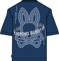 Psycho Bunny Alex Back Graphic Tee Navy Peony