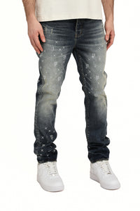 Purple Brand Mono Bling Vintage Jeans Mid indigo