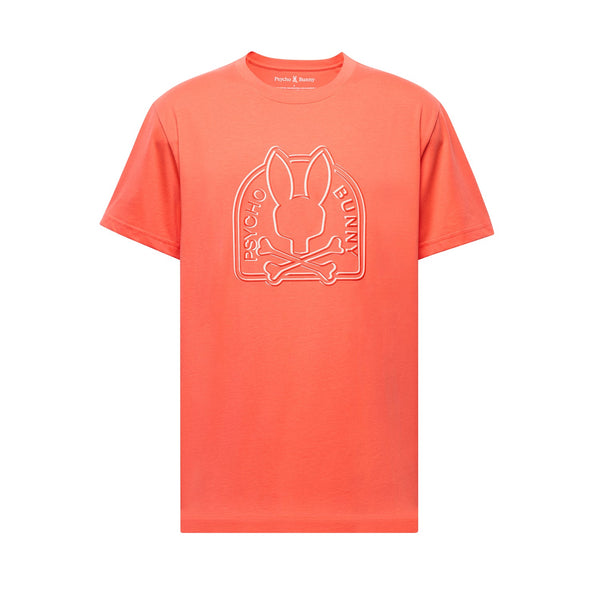 Psycho Bunny Melbourne Graphic T-Shirt – Coral Red