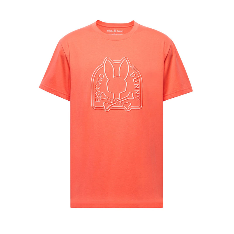 Psycho Bunny Melbourne Graphic T-Shirt – Coral Red