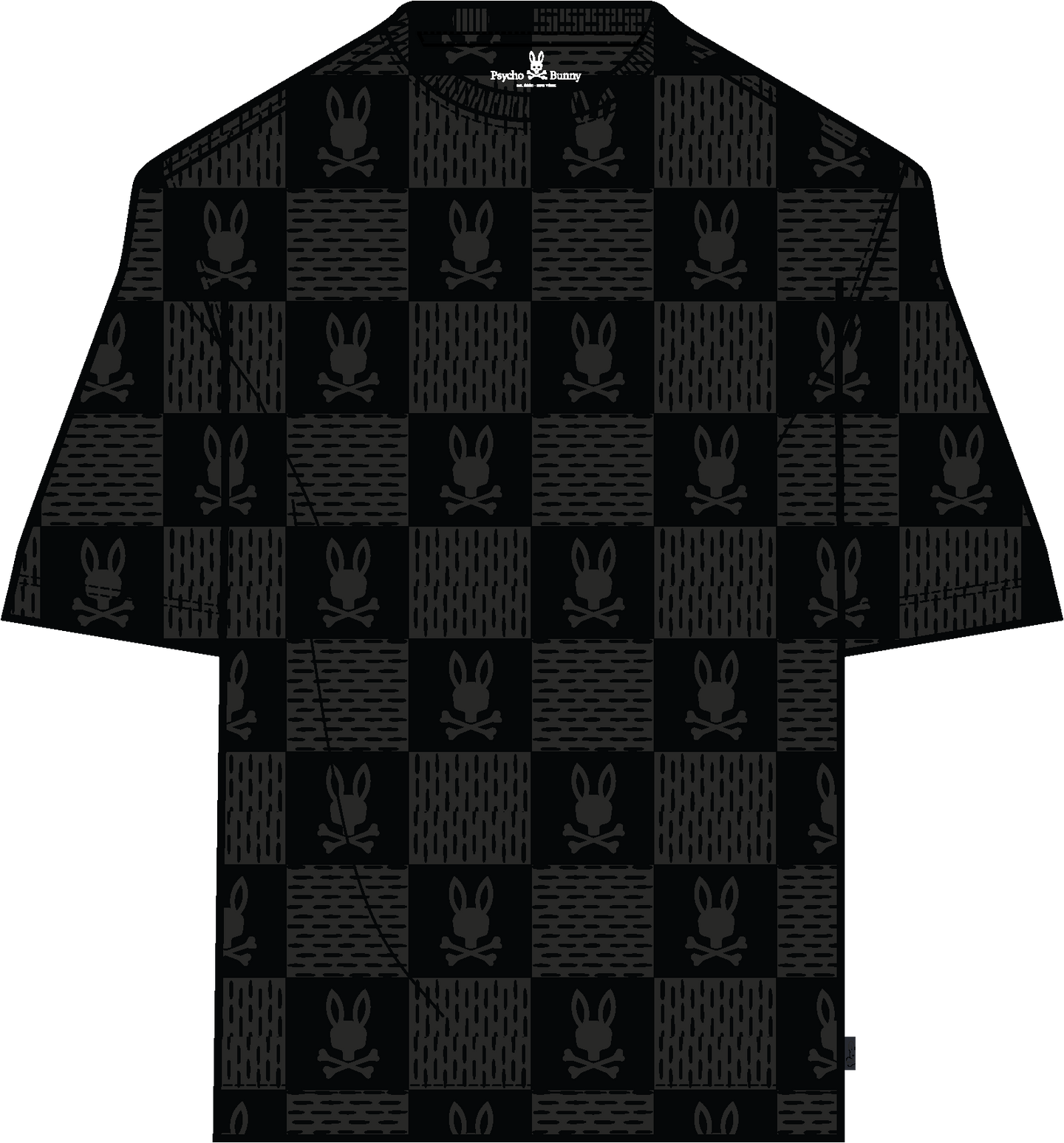 Psycho Bunny Dustin Relaxed Fit Tee Black