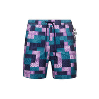 Psycho Bunny Olivier All Over Bunny Swim Trunk Mallard Blue