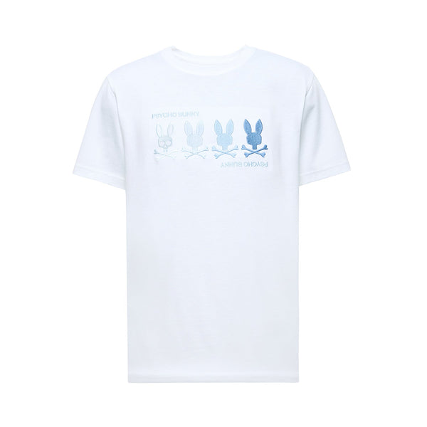 Psycho Bunny Oceania Embroidered Graphic T-Shirt – White