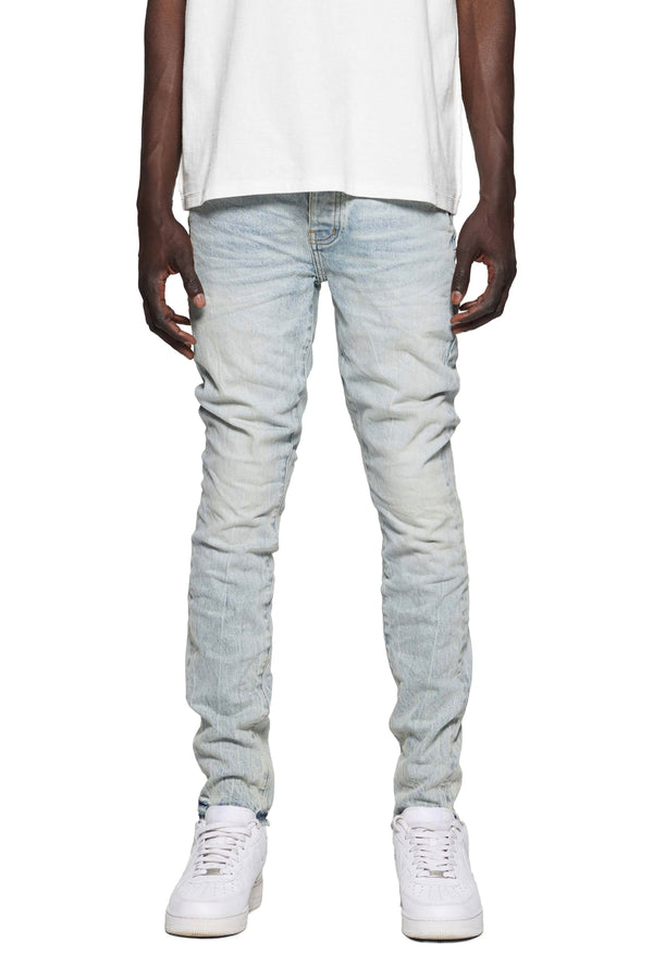 Purple brand light indigo iced tint jean