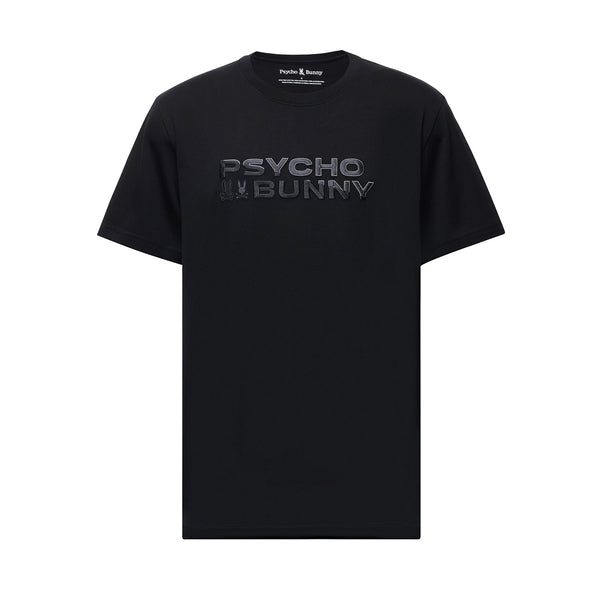 Psycho Bunny Berni Embroidered Wordmark T-Shirt – Black