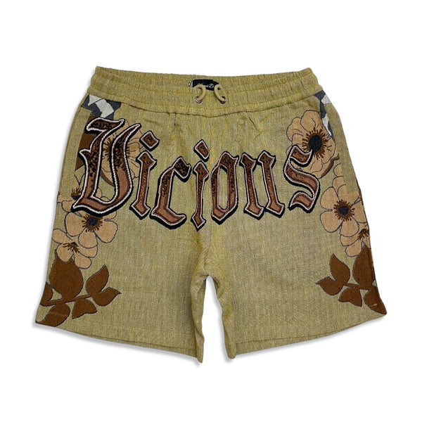 Vicious denim (tan creature short)