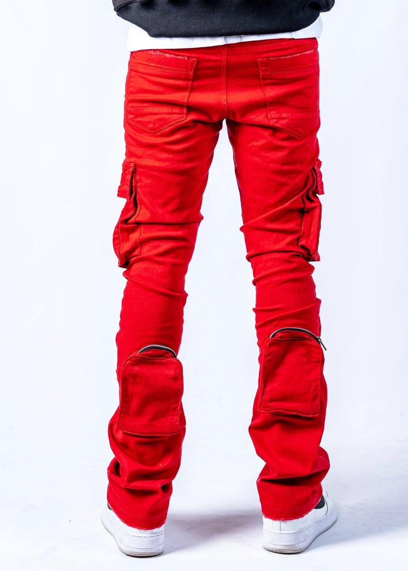 Ninefive (Venice Red cargo Stacked Jeans)