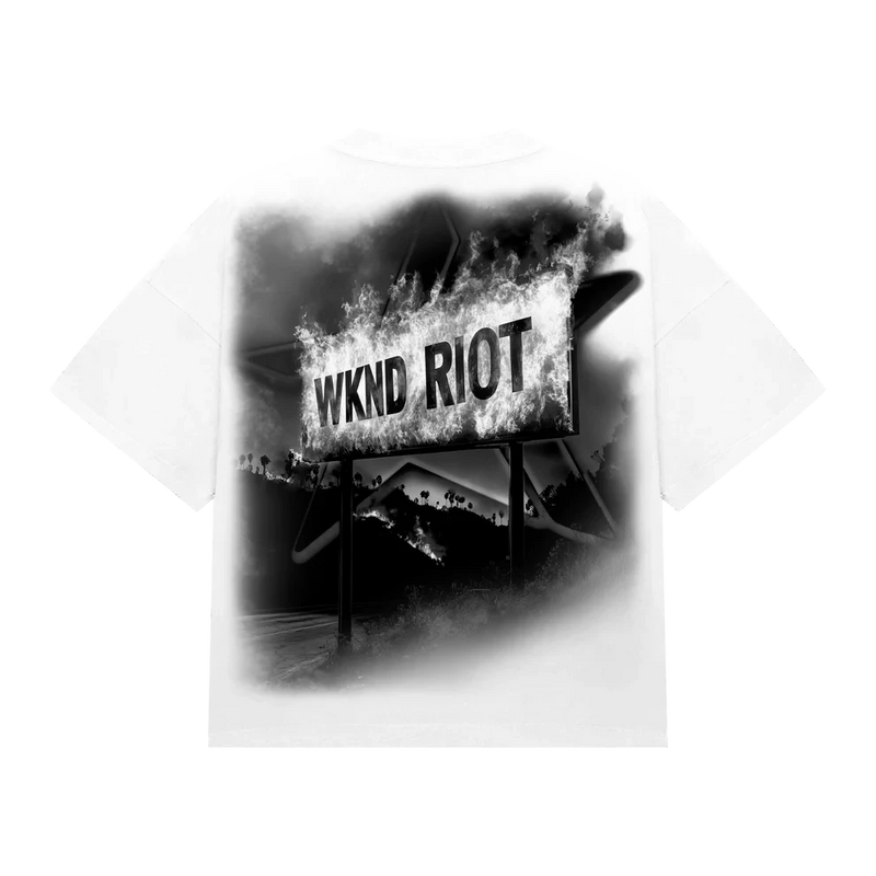 WKND Riot “We Start The Riot” Graphic T-Shirt – White