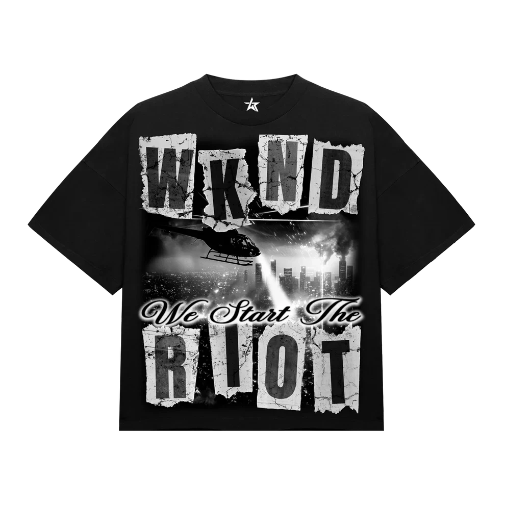 WKND Riot “We Start The Riot” T-Shirt – Black