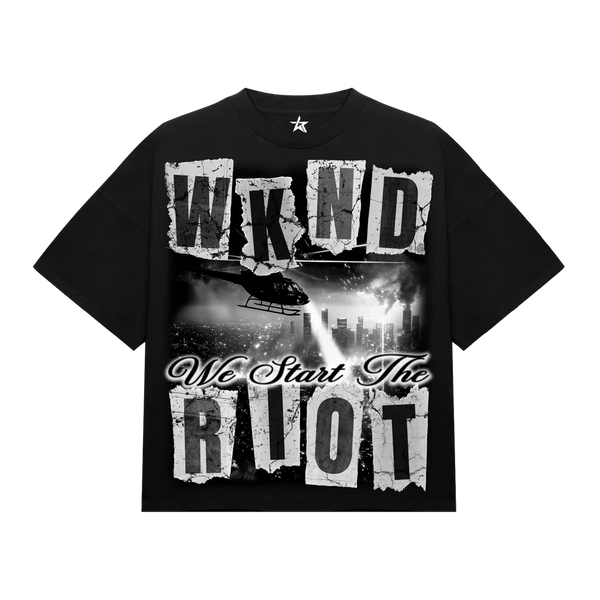 WKND Riot “We Start The Riot” T-Shirt – Black