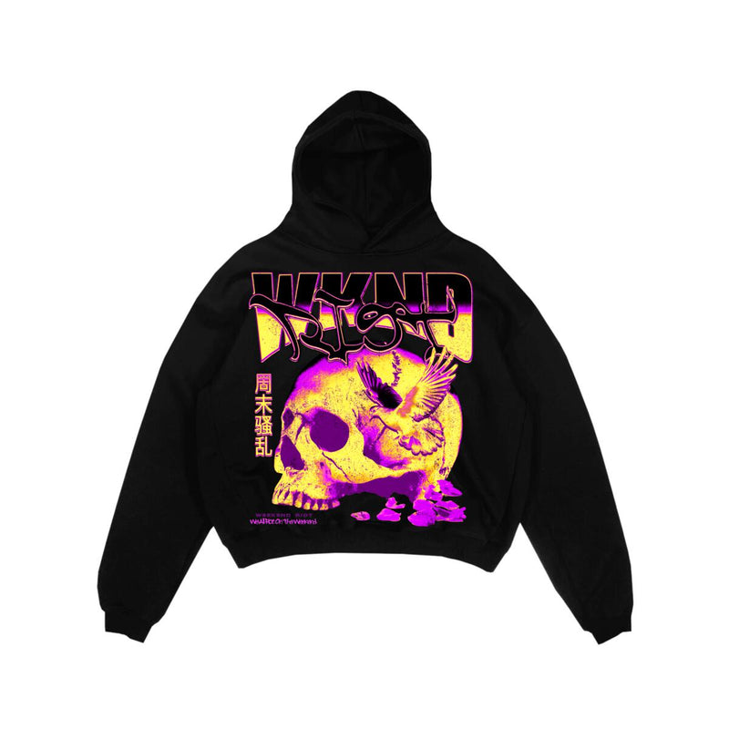 Wknd Riot (Black "Riot Skull" Hoodie)