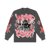 Wknd riot Grey riot angel long sleeve