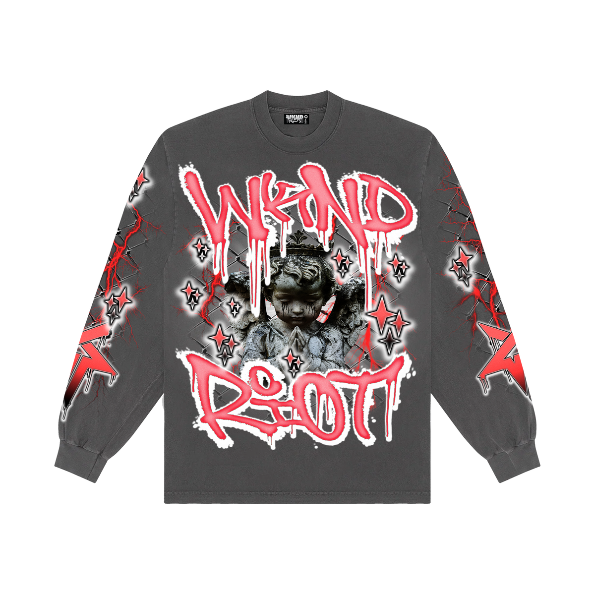 Wknd riot Grey riot angel long sleeve