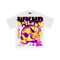 Wknd Riot (White "Riot Skull" Crewneck T-Shirt)