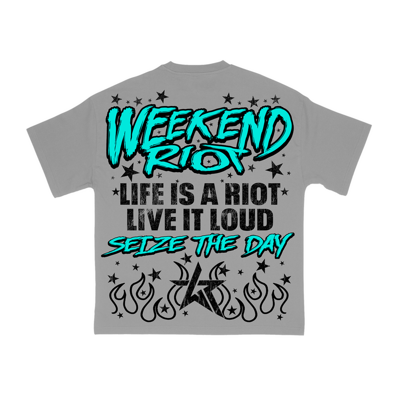 Wnkd riot (Grey "seize the day t-shirt)