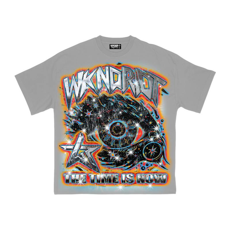 Wnkd riot (Grey "time is now t-shirt)