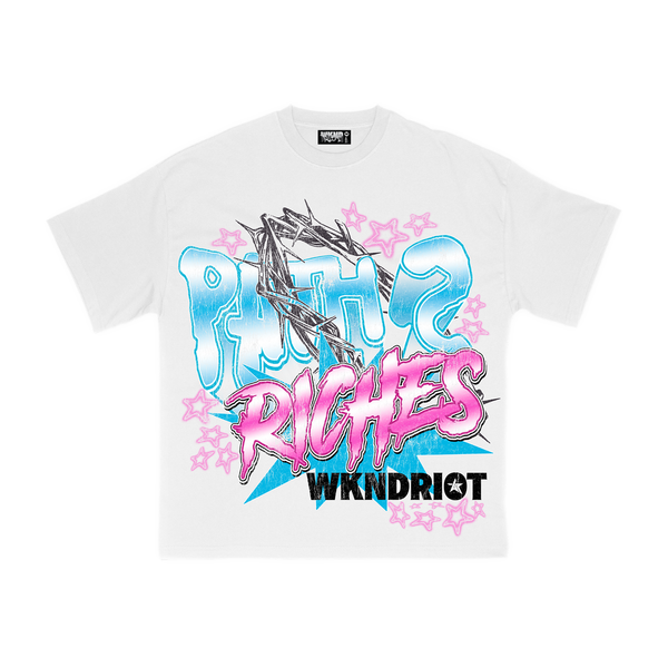 Wnkd riot (white "path 2 riches t-shirt)