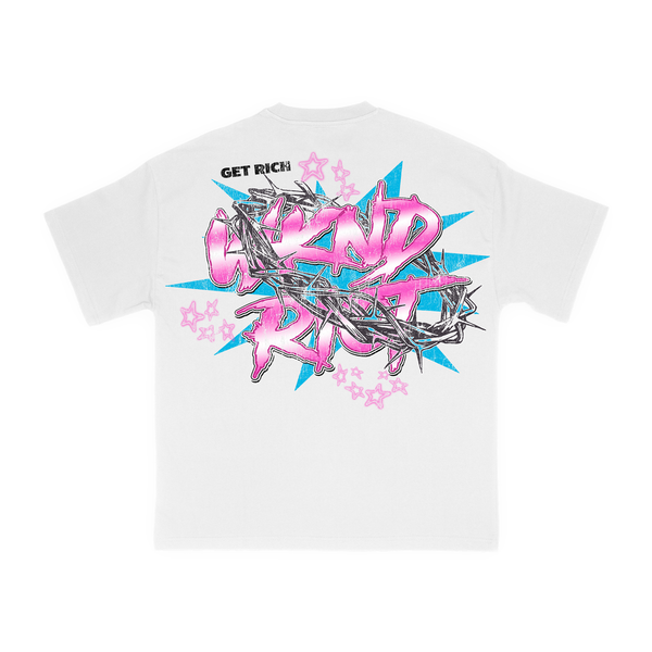 Wnkd riot (white "path 2 riches t-shirt)