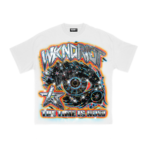 Wnkd riot (White" time is now t-shirt)