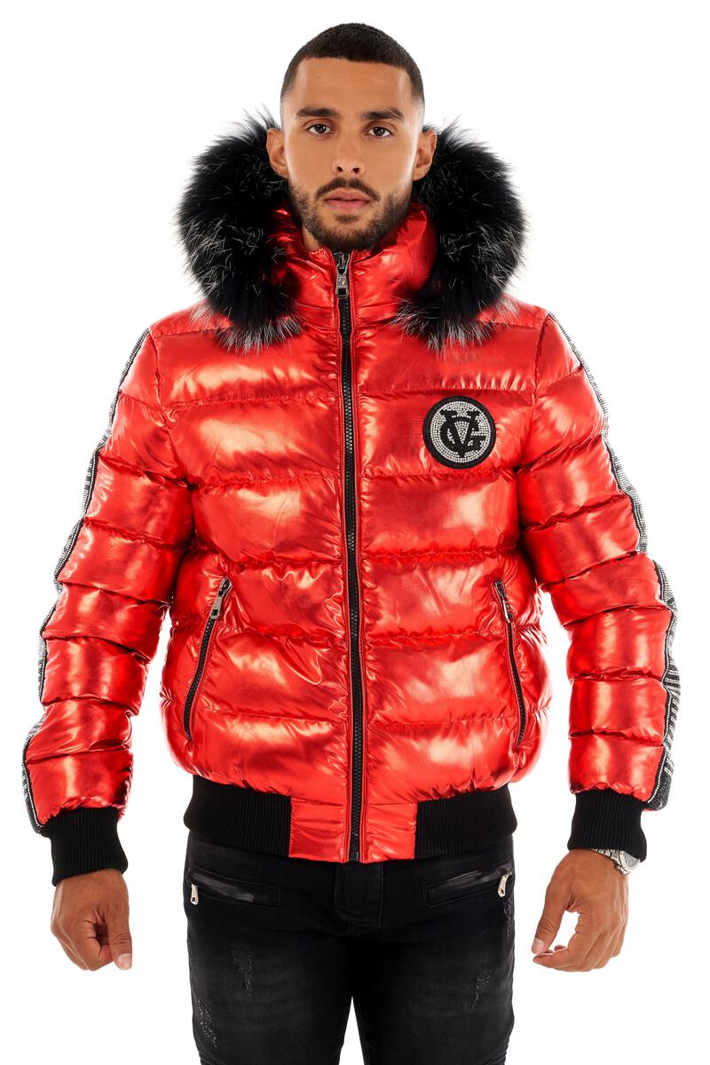 Avenue George (red/black GV puffer jacket)