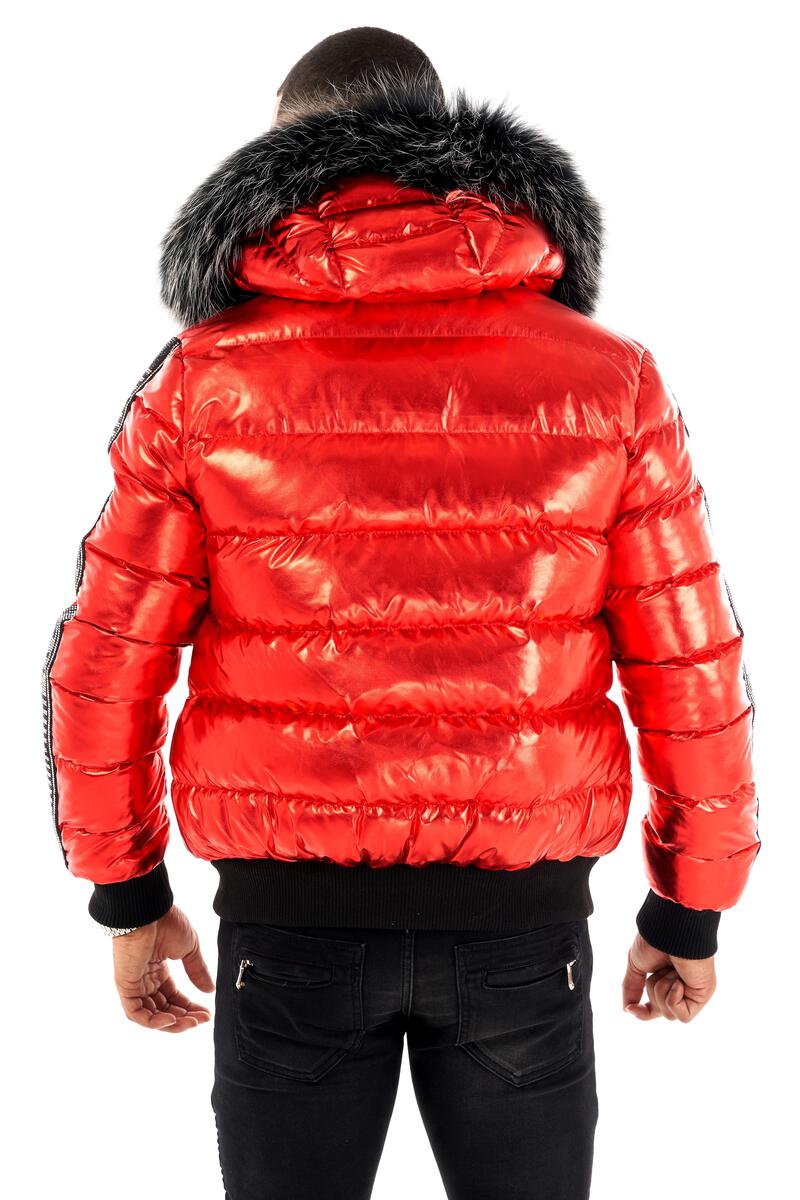 Avenue George (red/black GV puffer jacket)