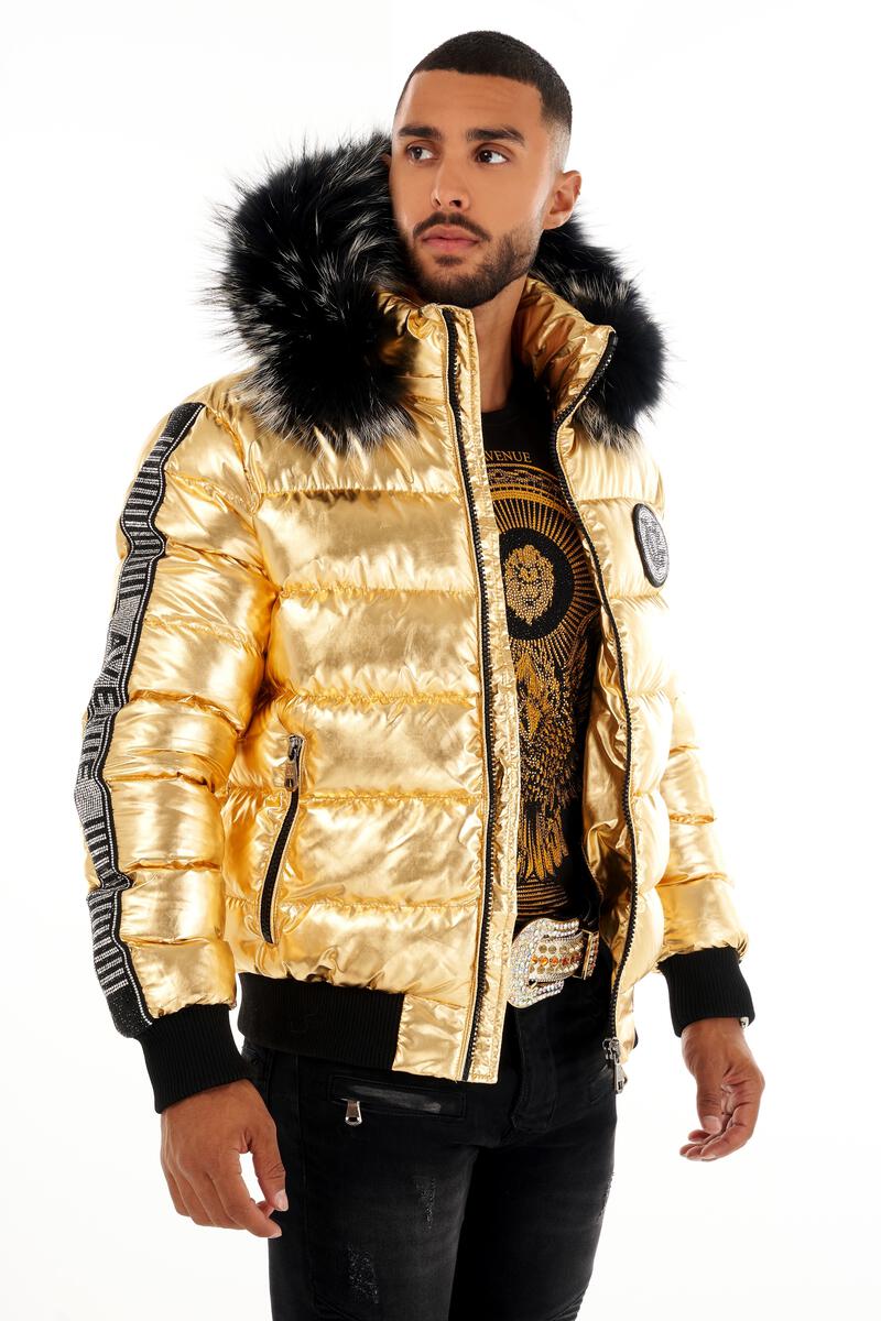 Avenue George (gold/black Gv puffer jacket)