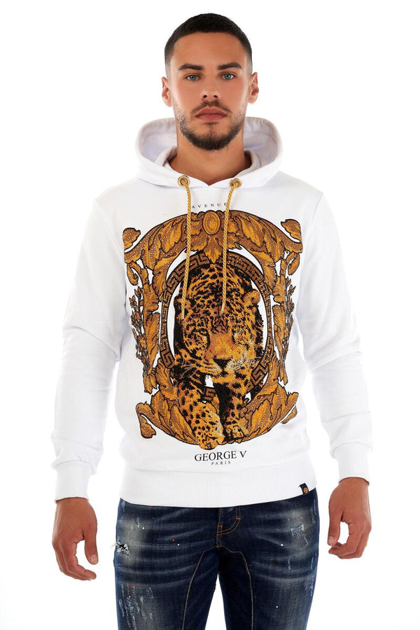Avenue George (white/ gold "tiger hoodie)