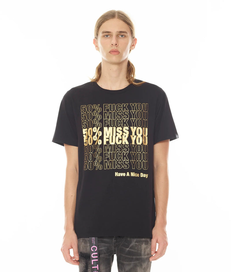cult of individuality (black 50% miss you short sleeve crewneck t-shirt)