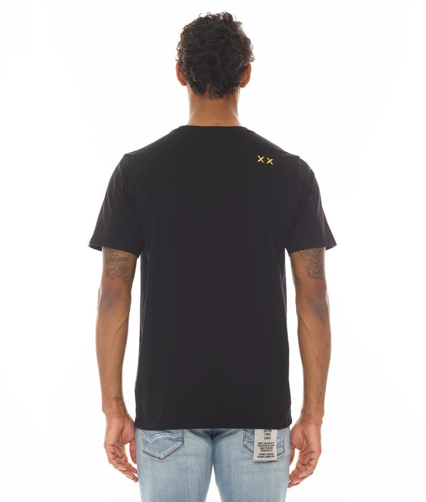 cult of individuality (black "feed the poor short sleeve crewneck t-shirt)