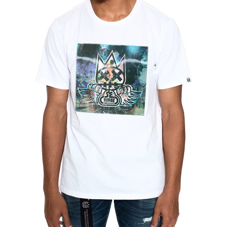 Cult of individuality (white) hologram t-shirt