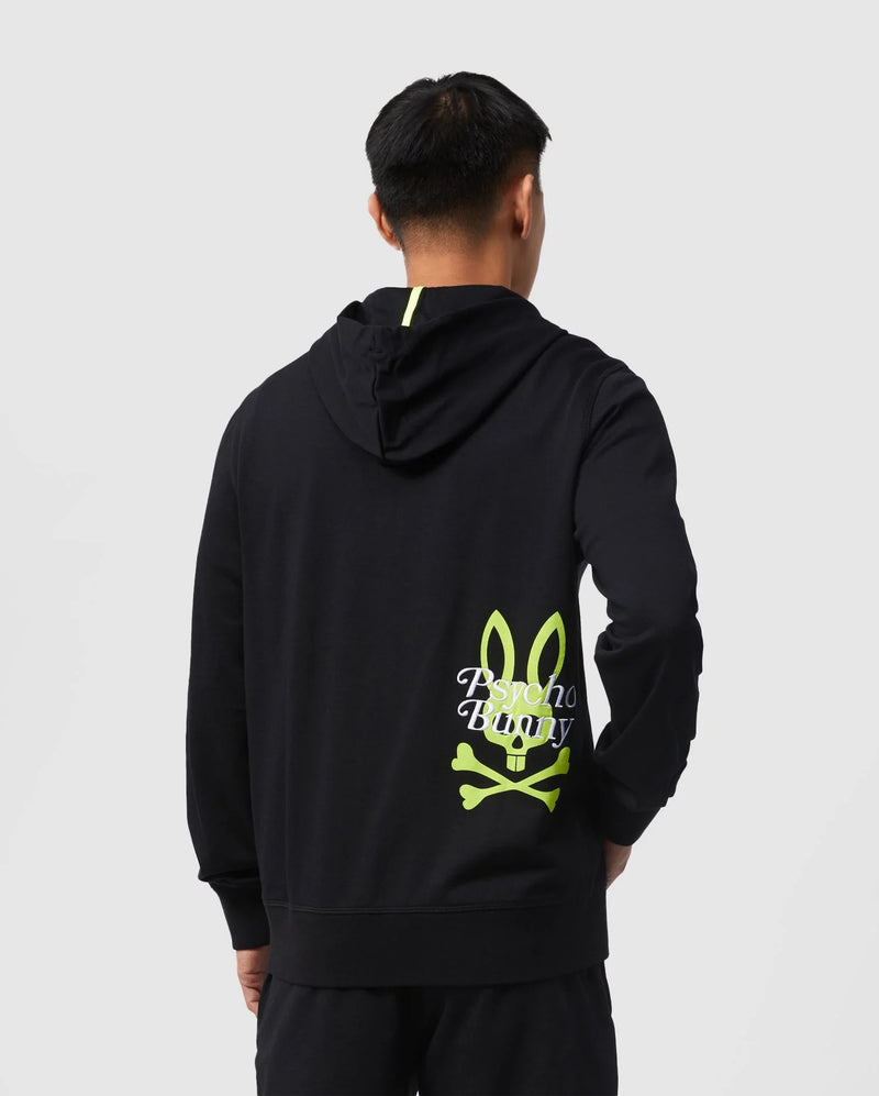 Psycho bunny  (black lafayette men's terry zip hoodie)