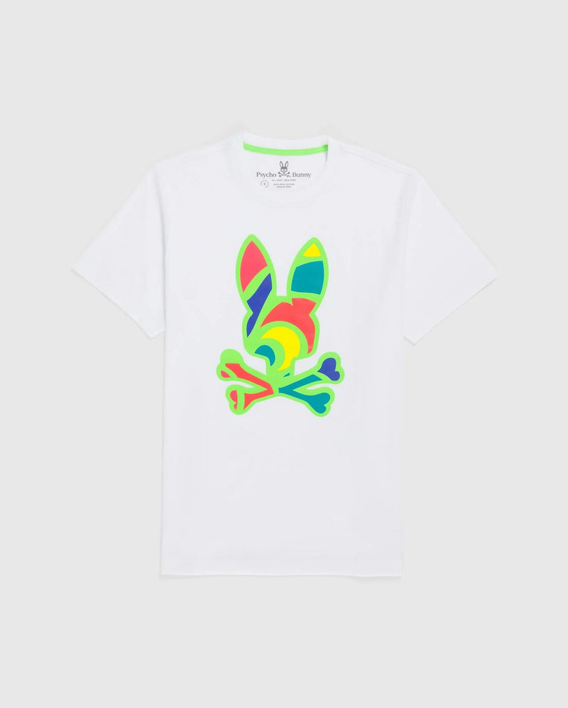 Psycho bunny (white men's hilsboro graphic t-shirt)