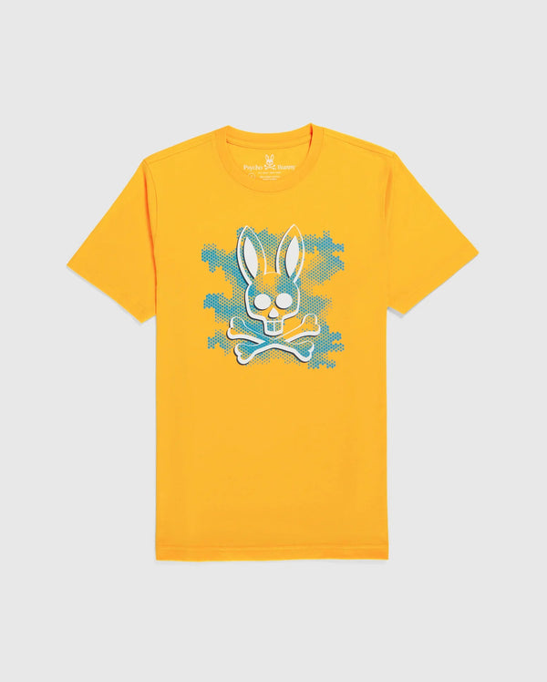 Psycho bunny (saffron men's rockaway graphic t-shirt)