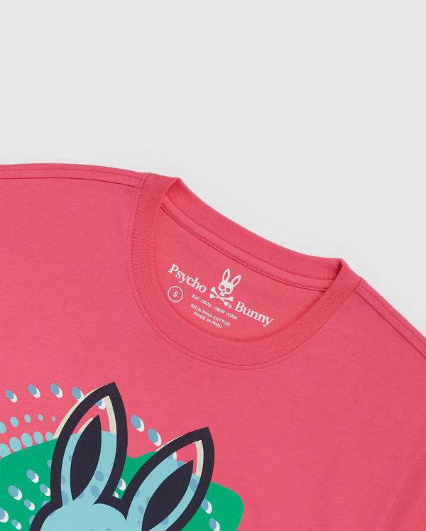 Psycho bunny (men’s azalea pink hurell graphic t-shirt)