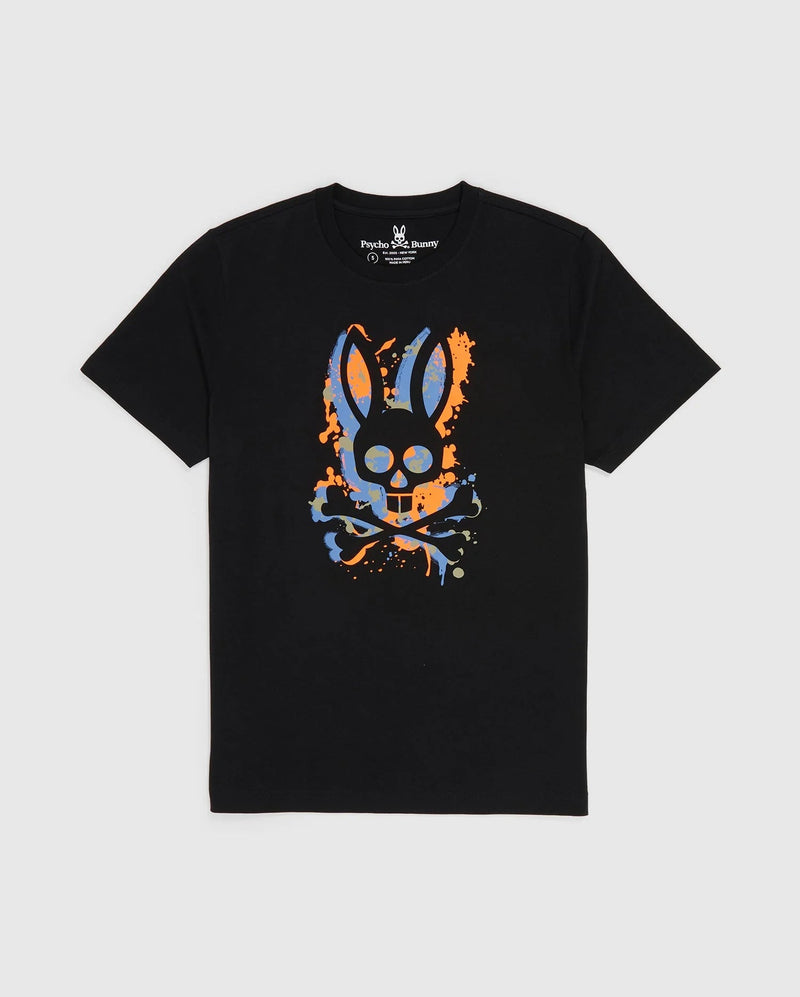 Psycho bunny (black mens waverly graphic t-shirt)