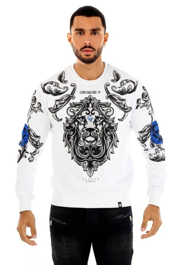 Avenue George (white/sliver "lion sweater)