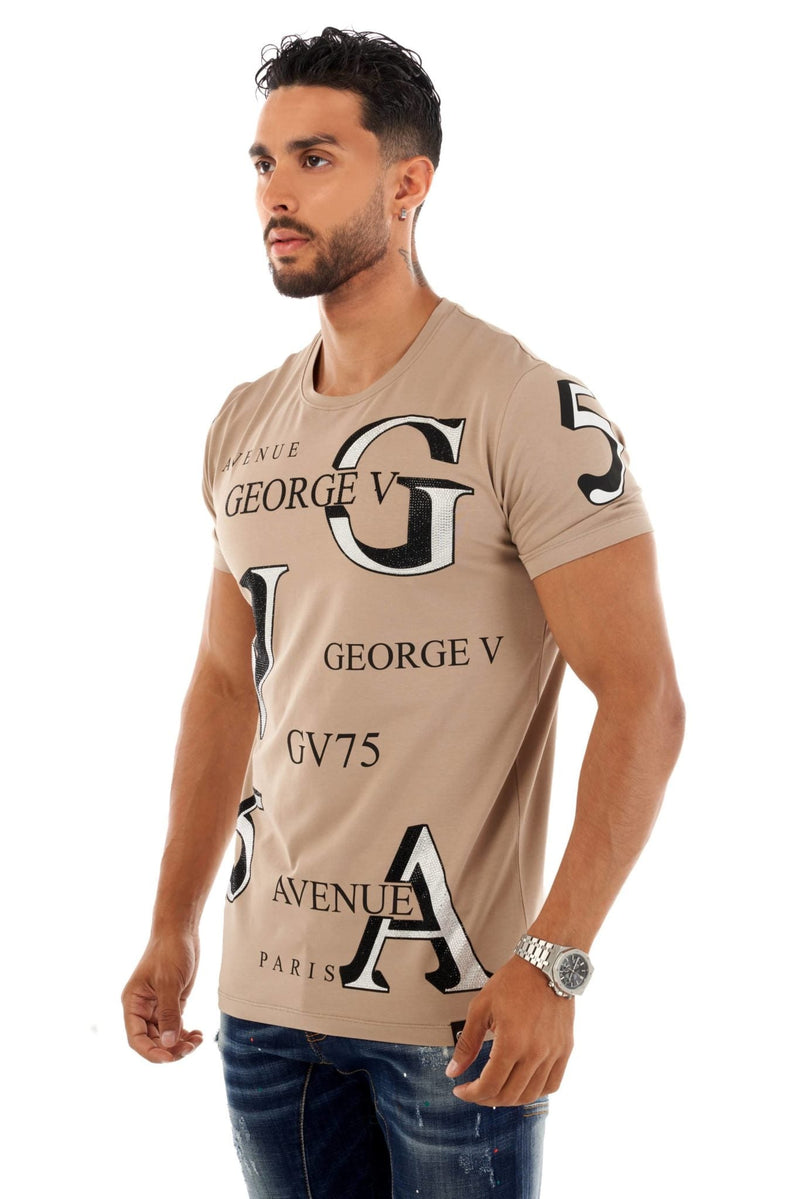 Avenue George ( tan Gv t-shirt)