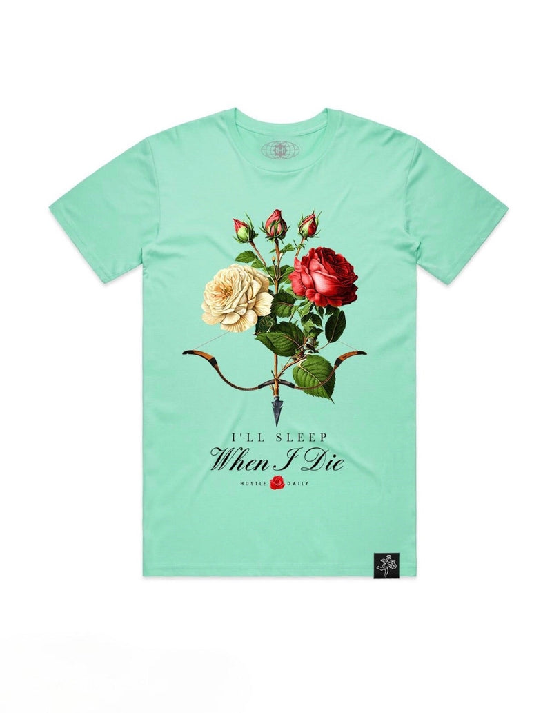 Hasta muerte (aqua bow and roses t-shirt)