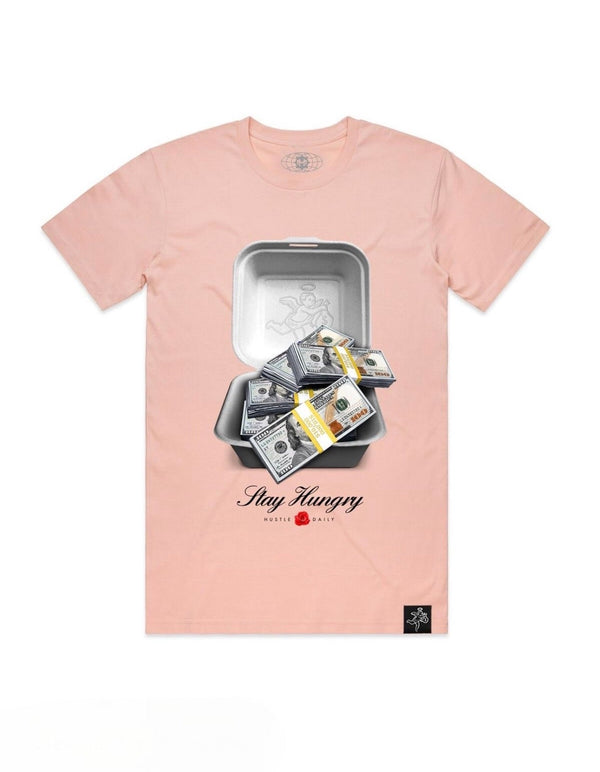Hasta muerte (pale pink stay hungry money box t-shirt)