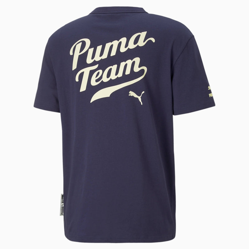 Puma (peacoat team graphic t-shirt)