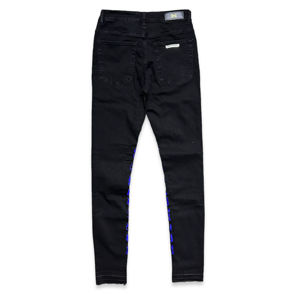Dna premium (Men's black/royal blue "worldwide skinny jean)