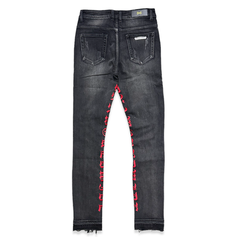 Dna premium (Men's grey/red "worldwide skinny jean)