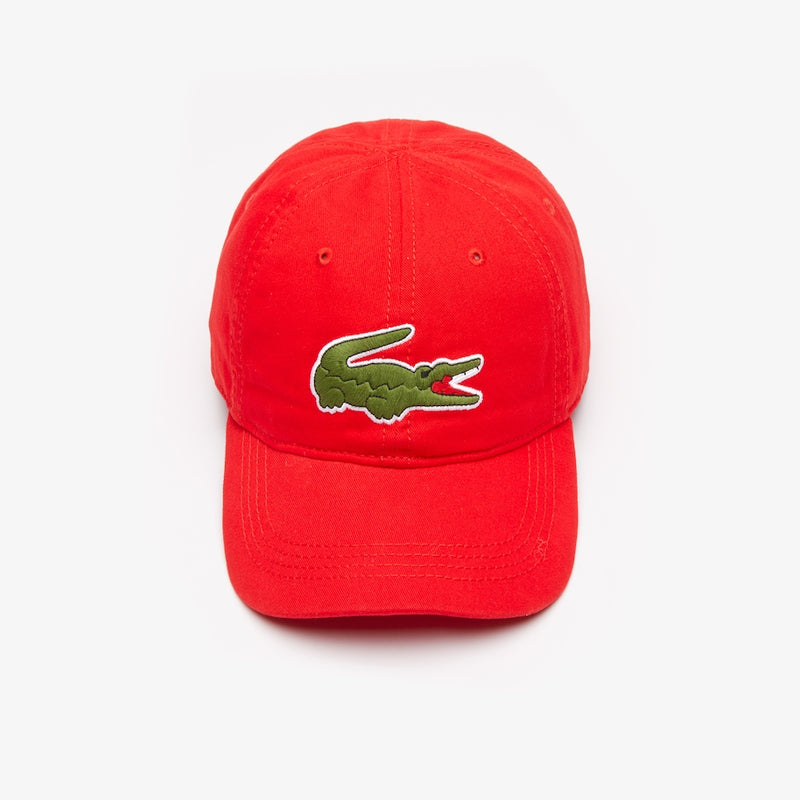 Lacoste men's big croc gabardine cap (red s5H) – Clothing Stores
