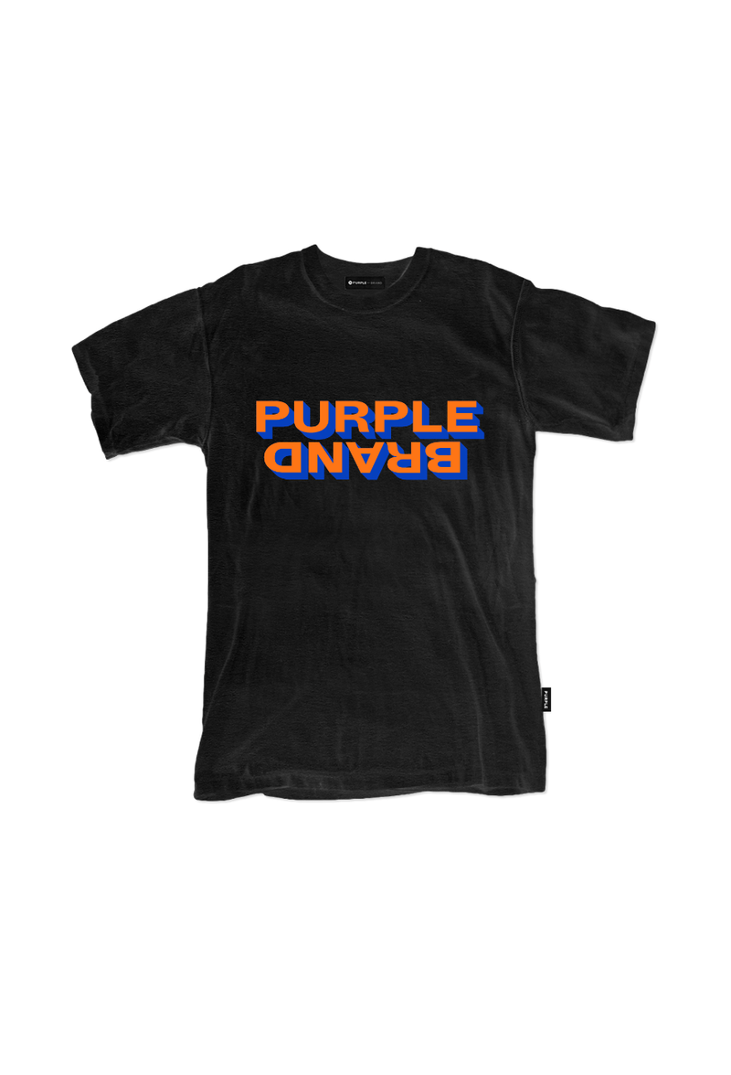 purple brand (black clean jersey short sleeve t-shirt)