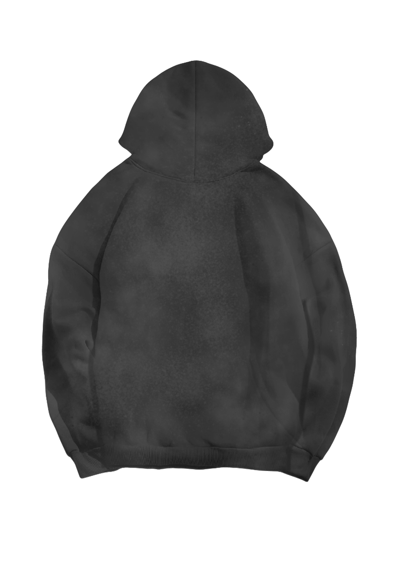 Purple brand (black heavy dry fleece po hoodie)