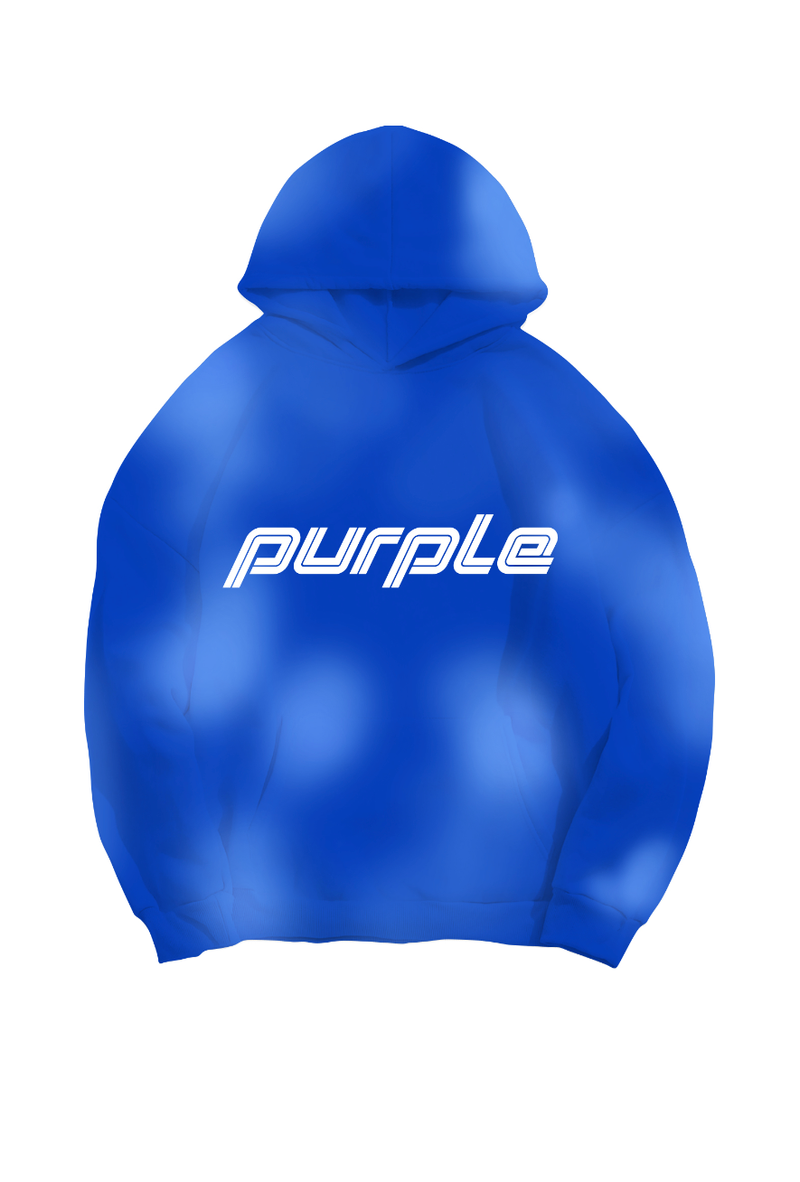 Purple brand (blue french terry po hoodie)