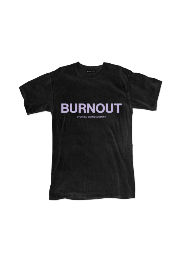 purple brand (black textured jersey inside out t-shirt)